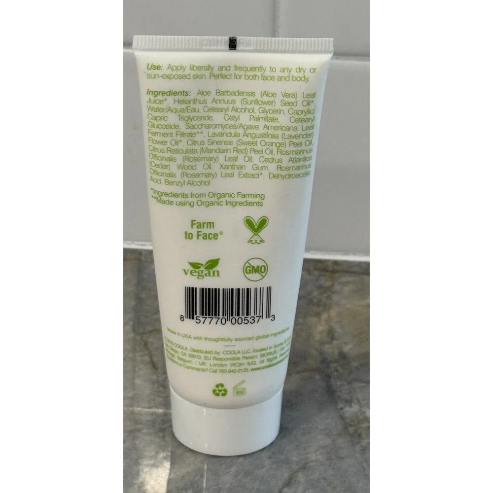 Coola Radical Recovery Eco-Cert Organic‎ Sun Lotion After Sun 2 Oz/60 mL New